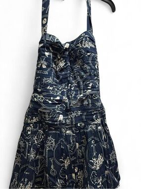 The A&F Emerson Drop-Waist Halter Mini Dress